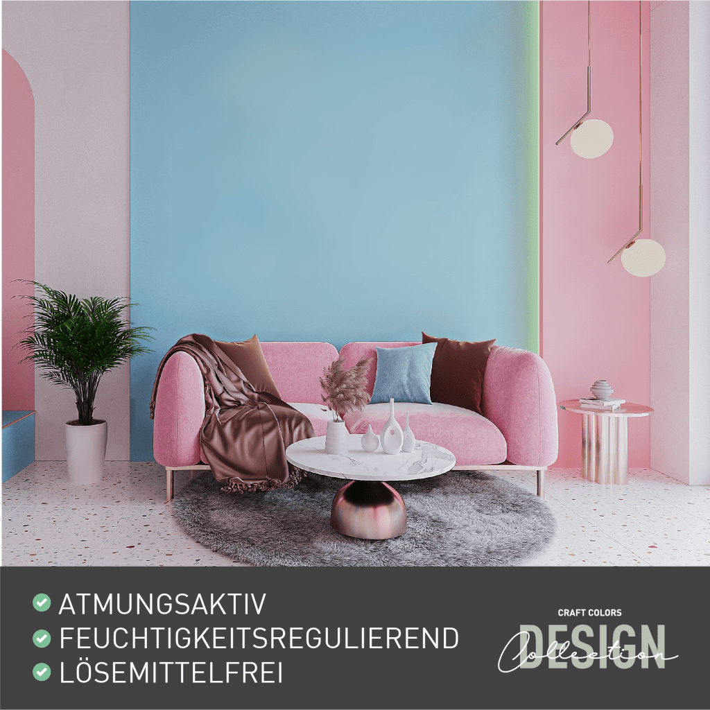 5L Wandfarbe edelmatt Prinzen blau No. 502 Design Collection - Craft Colors