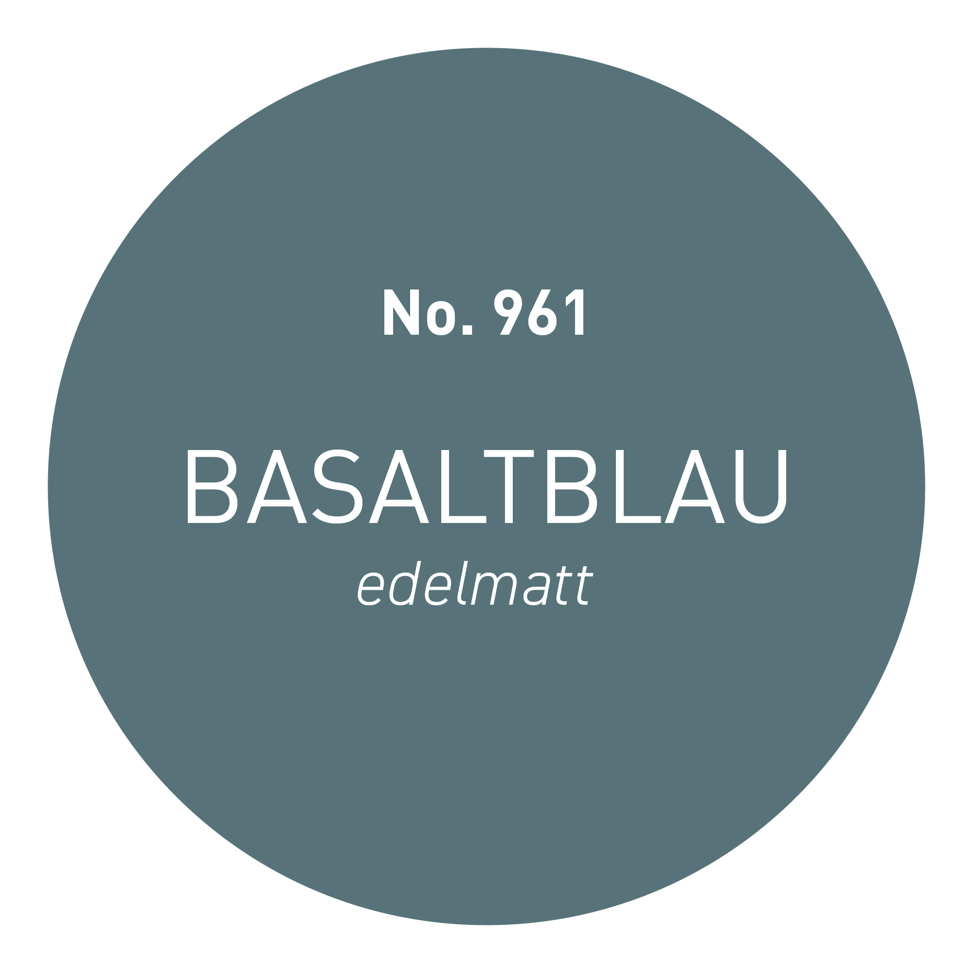 Wandfarbe edelmatt (5L) Basaltblau 961 Nassabriebklasse 1 Strong+ Collection