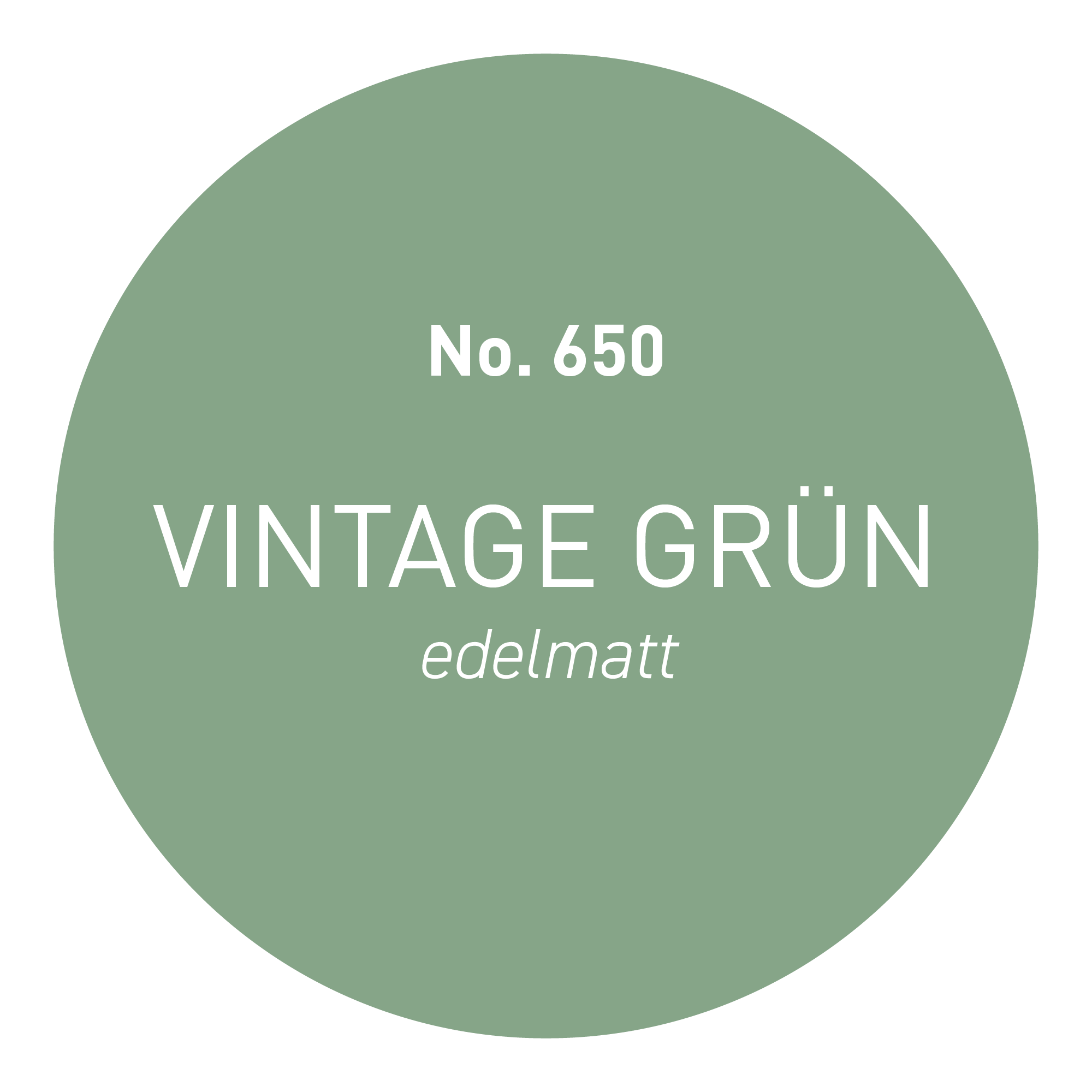 Wandfarbe edelmatt Vintagegrün No. 650 Design Collection 5L - Craft Colors
