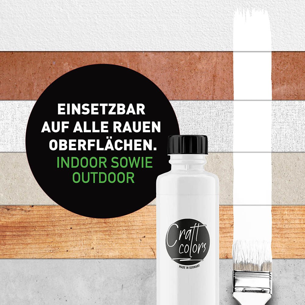 Acrylfarbe Weiß | 750ml | Made in Germany - Craft Colors