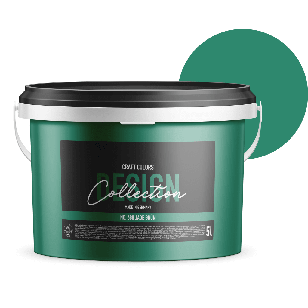 5L Wandfarbe edelmatt Jade Grün No. 688 Design Collection - Craft Colors
