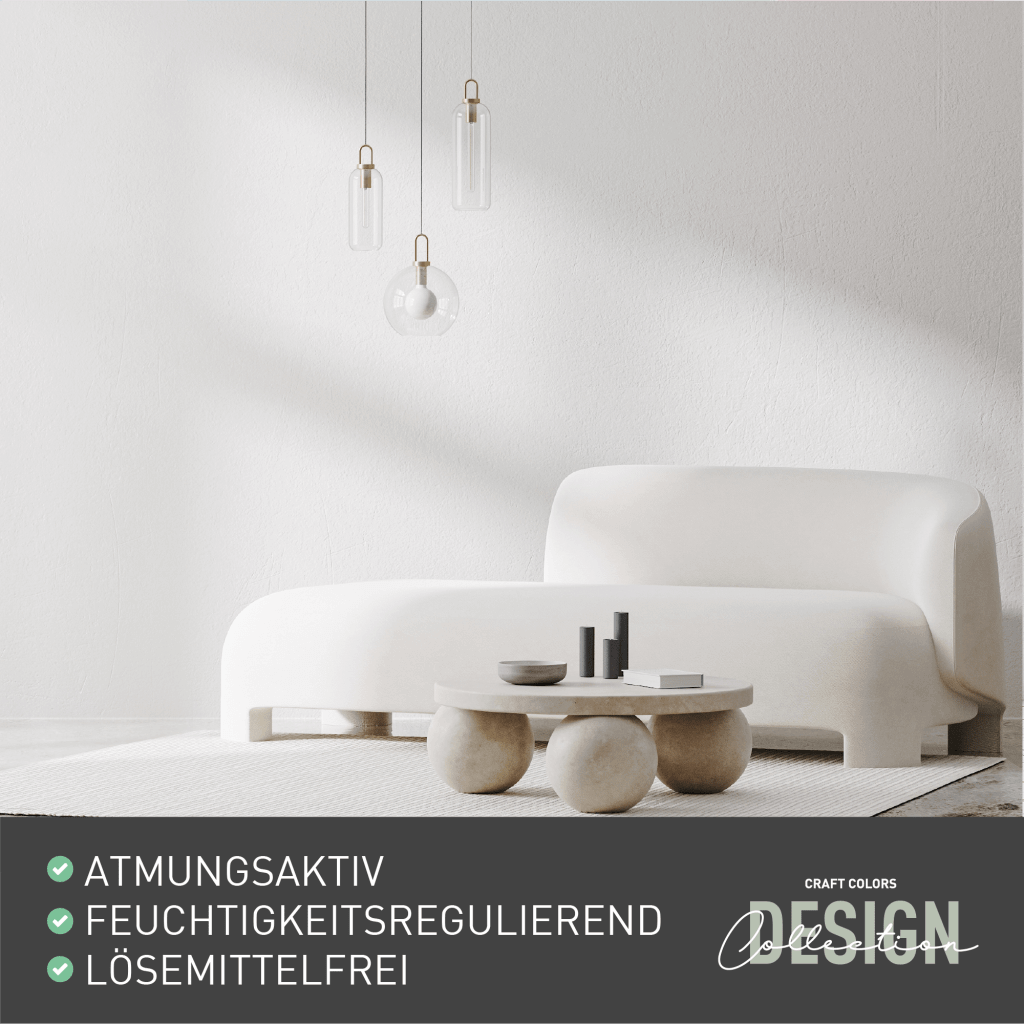 5L Wandfarbe edelmatt weiß No. 901 Design Collection - Craft Colors