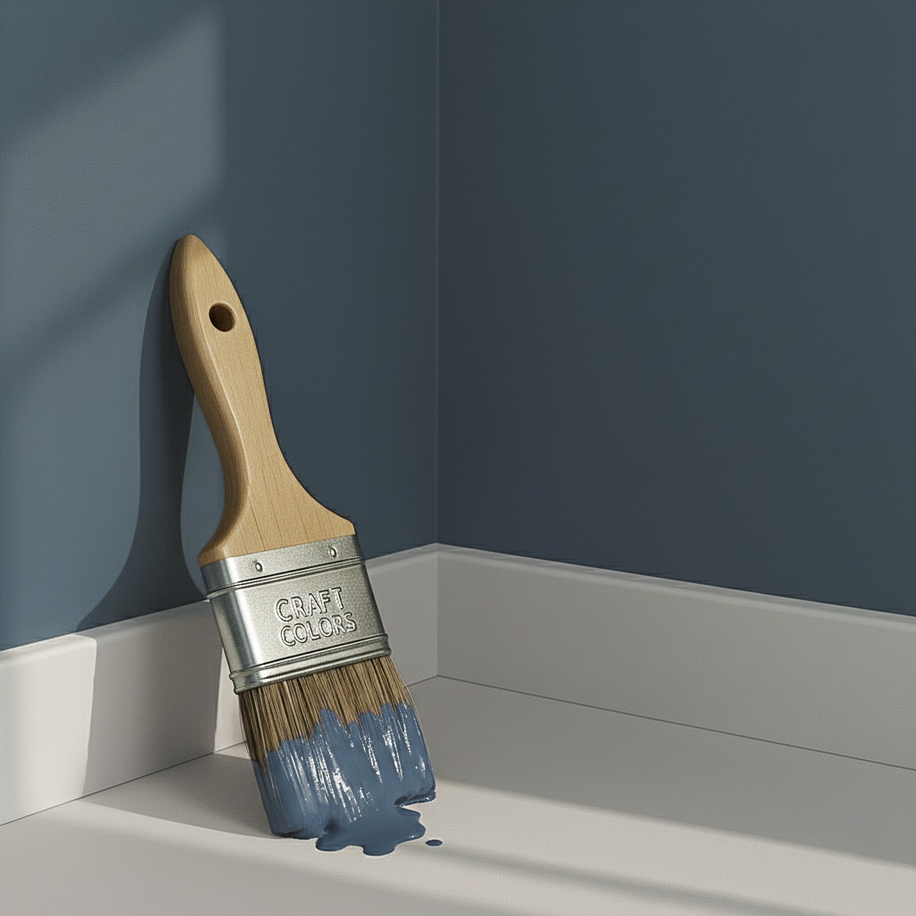 Wandfarbe Blaugrau / Basaltblau  No. 961  matt Strong+ ( 5L ) Nassabriebklasse 1