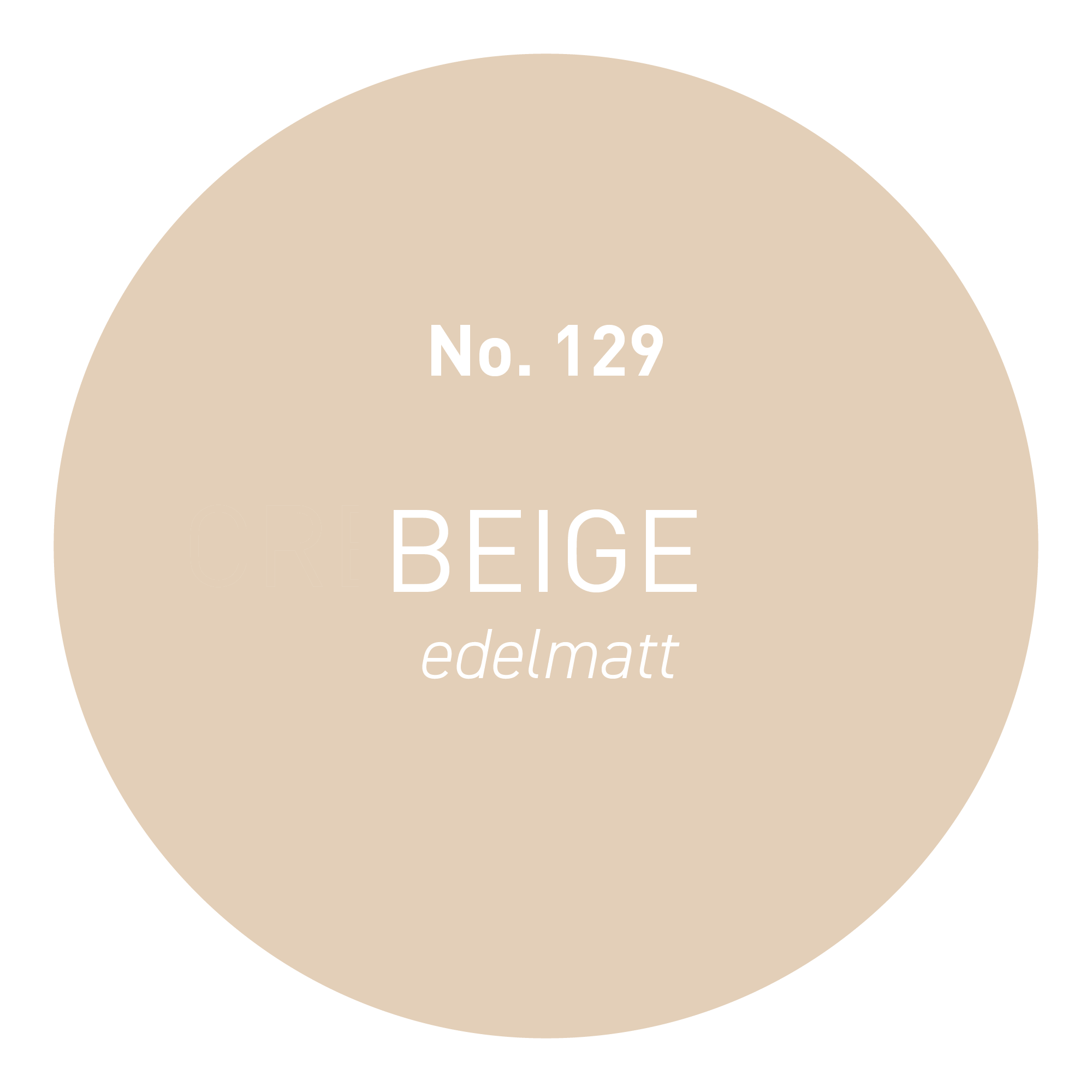Wandfarbe edelmatt beige No. 129 Design Collection 5L