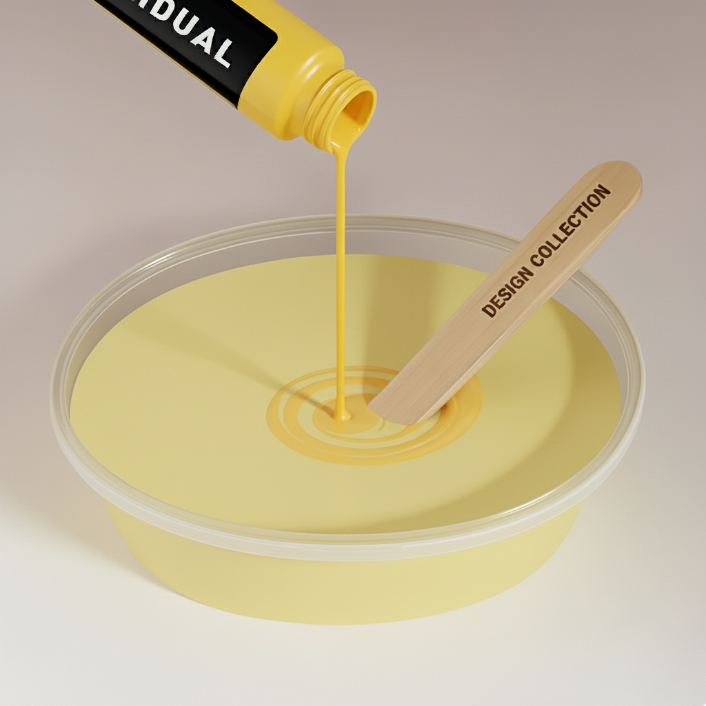 Wandfarbe Pastell Butter Lemon-Yellow No. 205.mix Individual ( 5,25 L) edelmatt