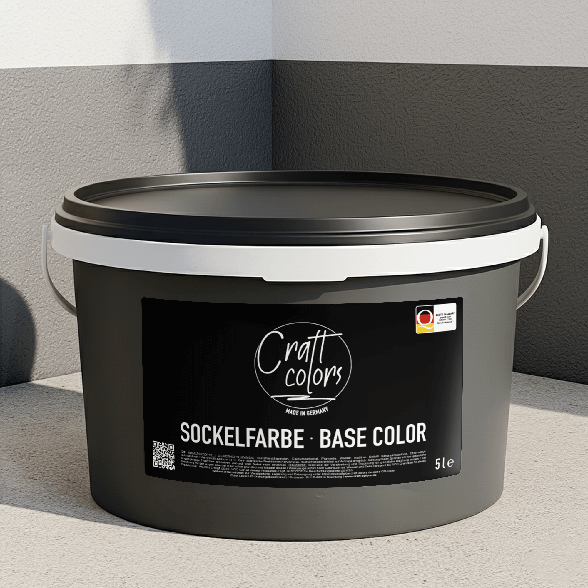 Sockelfarbe  / Fassadenfarbe 5L | Schiefer