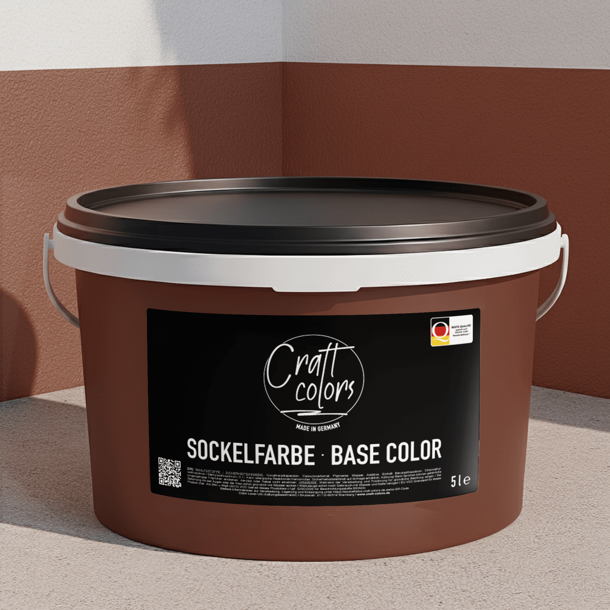 Sockelfarbe  / Fassadenfarbe 5L  | Sandstein rot