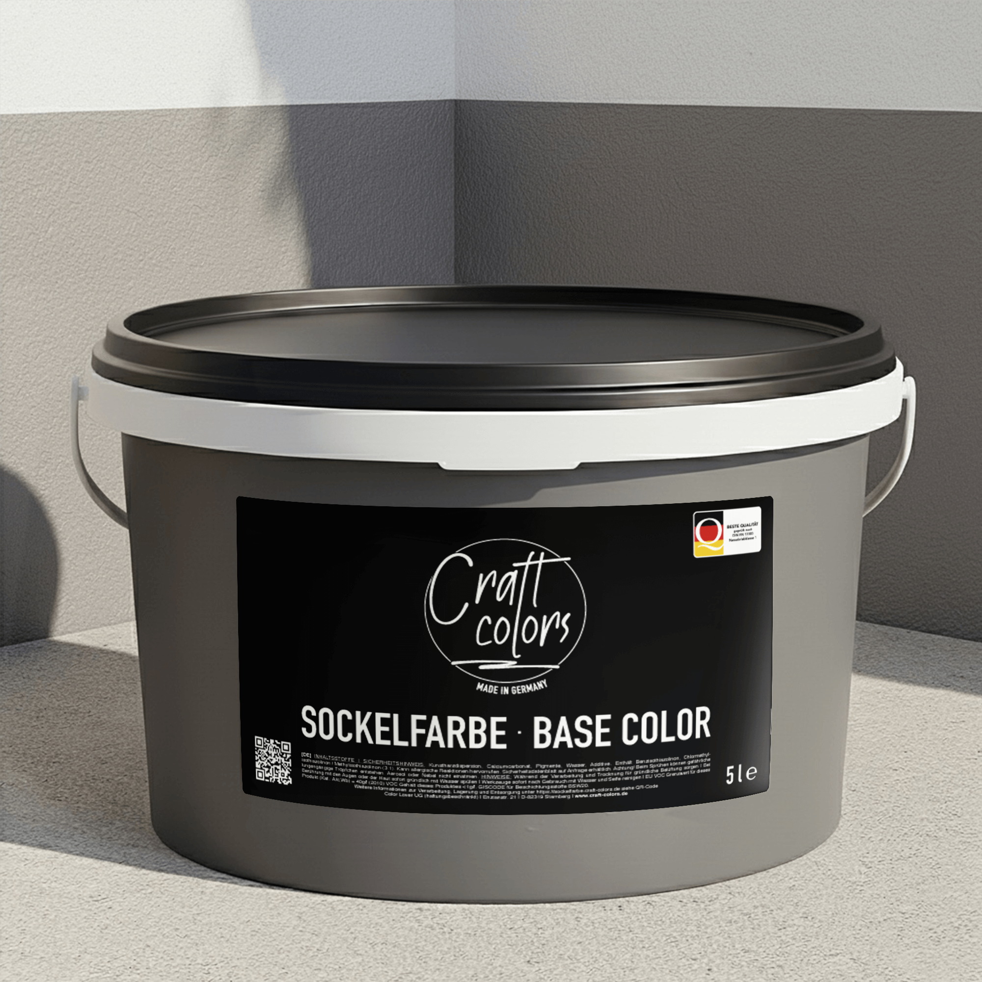 Sockelfarbe  / Fassadenfarbe 5L | Steingrau