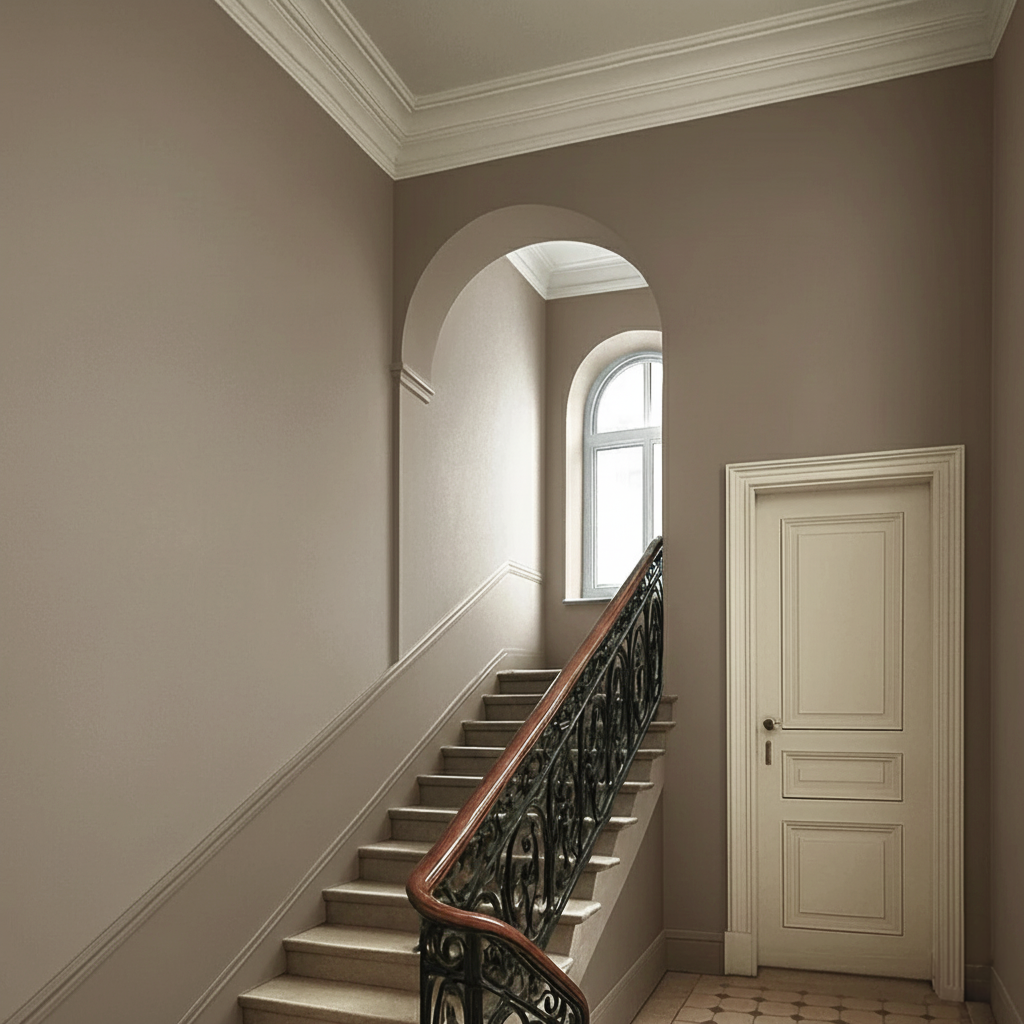 Wandfarbe Taupe  Betongrau No. 962 matt Strong+ ( 5L ) Nassabriebklasse 1