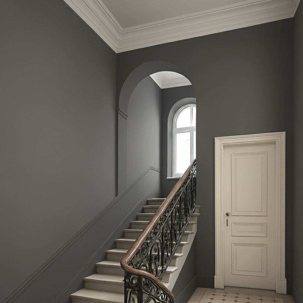 Wandfarbe Steingrau No. 770 matt Strong+ ( 5L ) Nassabriebklasse 1