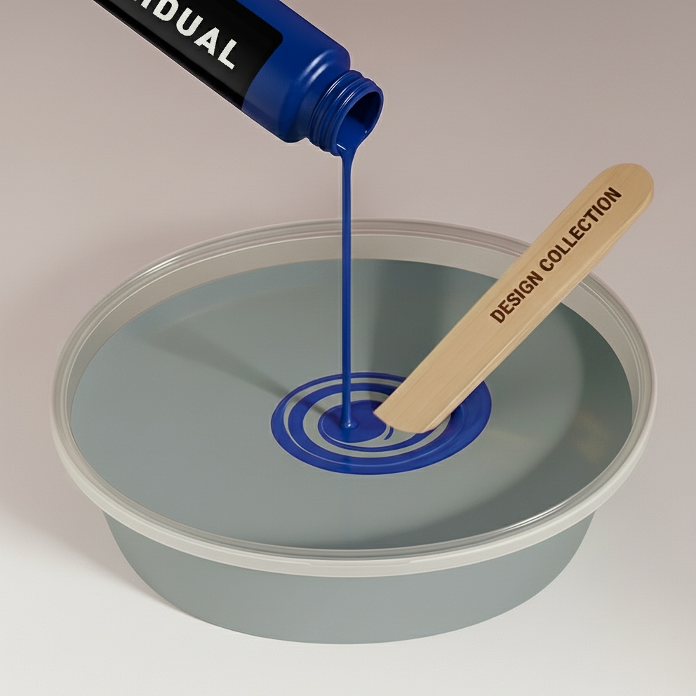 Wandfarbe Taubengrau Graublau No. 527.mix Individual ( 5,25 L) edelmatt