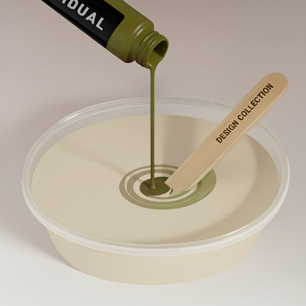 Wandfarbe weiches Vanillegrau No. 126.mix Individual ( 5,25 L) edelmatt