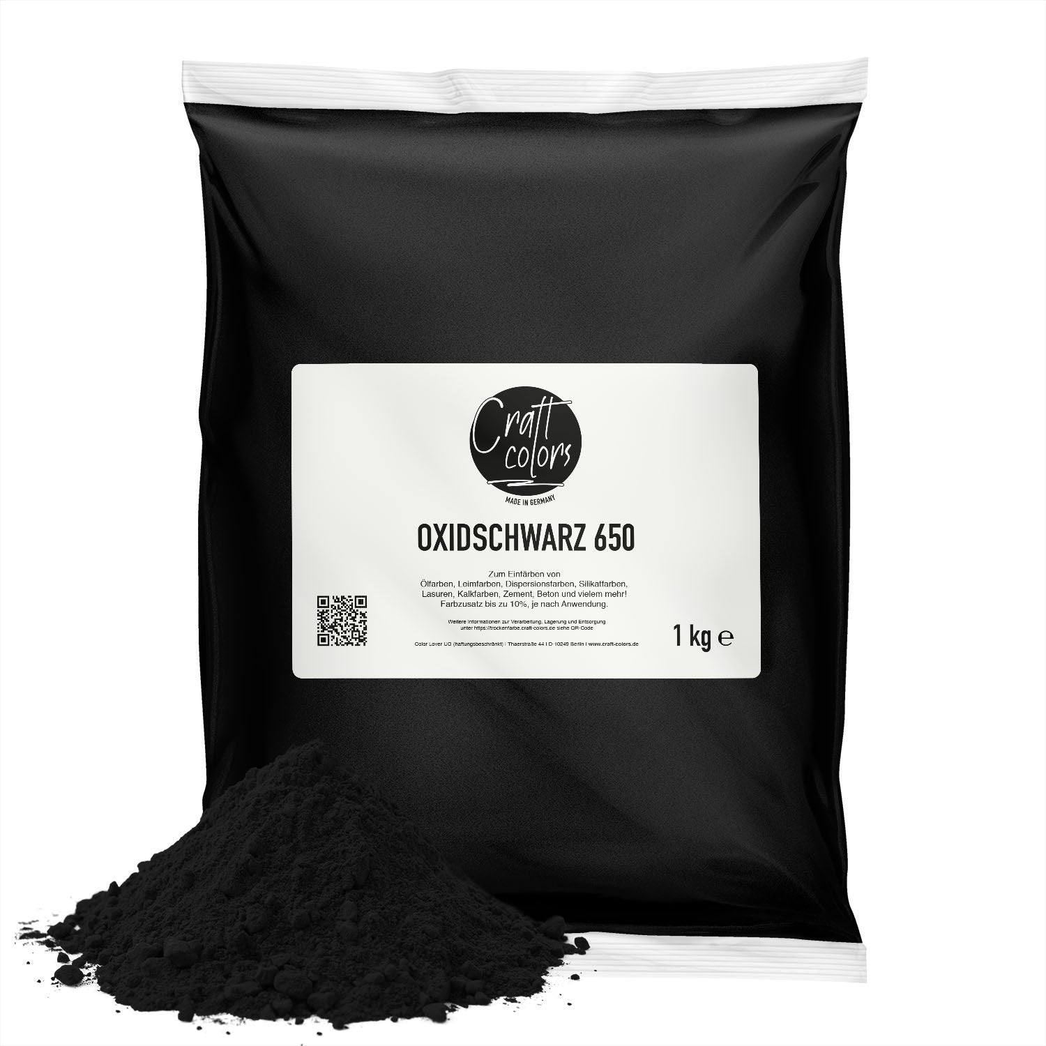 Pigment 1 kg | Oxidschwarz - Craft Colors